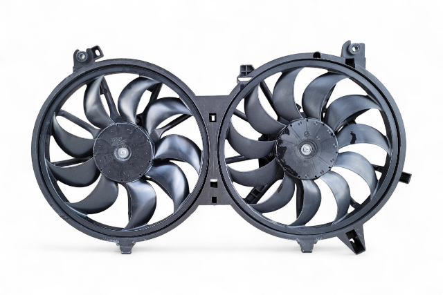 Infiniti G37 08-13 Radiator Cooling Fan Motor w/ Shroud Assy 21481-JK000, E050, OEM, 2008, 2009, 2010, 2011, 2012, 2013