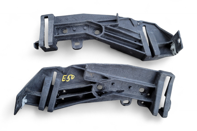 Infiniti G37 08-13 Headlight Lamp Bumper Bracket Beam Right/Left Set 62561-JL00A, E050, OEM, 2008, 2009, 2010, 2011, 2012, 2013