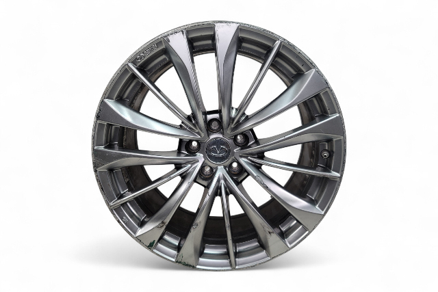 Infiniti G37 10-13 Rear Alloy Wheel Rim 15 Spoke 19x9, D0C00-1NY4A, #4, E050, OEM, 2010, 2011, 2012, 2013