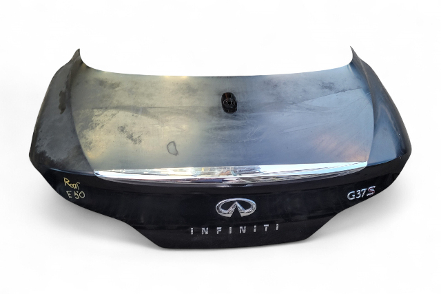 Infiniti G37 09-13 Trunk Deck Lid Tail Gate Black, H430M-JJ5MA, E050, OEM, 2009, 2010, 2011, 2012, 2013