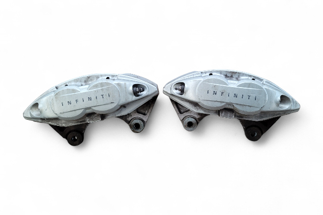 Infiniti G37 08-13 RWD Brake Caliper, Front Left/Right Set, 41011-JL02A, E050, OEM, 2008, 2009, 2010, 2011, 2012, 2013