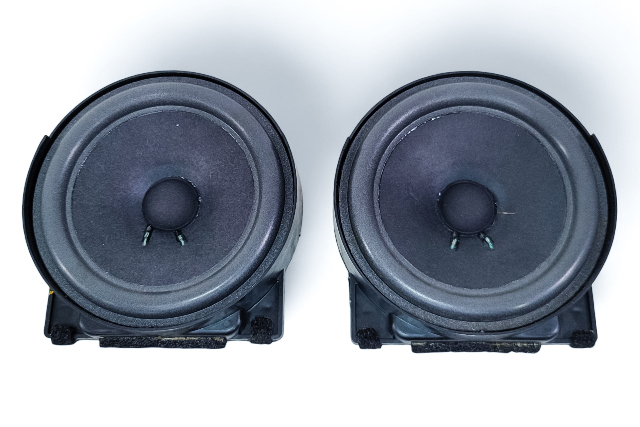 Acura RL 05-12 Front Door Speaker Set Bose 39120-SJA-A02, E052, OEM, 2005, 2006, 2007, 2008, 2009, 2010, 2011, 2012
