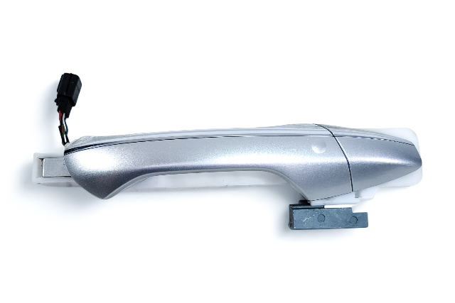 Acura RL 05-06 Exterior Door Handle Front Right Silver Metallic, 72141-SJA-A14ZF, E052, OEM, 2005, 2006