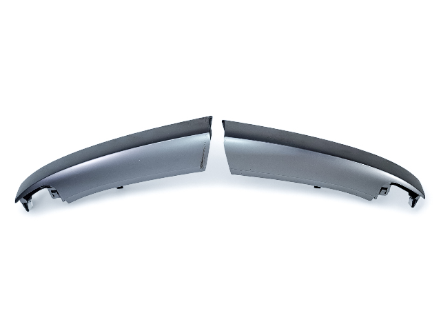 Acura RL 05-06 Radio Garnish Center Trim Silver Left/Right Set 77250-SJA-A01ZA, E052, OEM, 2005, 2006