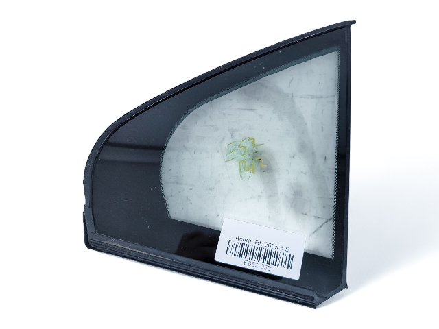 Acura RL 05-12 Rear Right/Passenger Vent Glass 73410-SJA-C02, E052, OEM, 2005, 2006, 2007, 2008, 2009, 2010, 2011, 2012