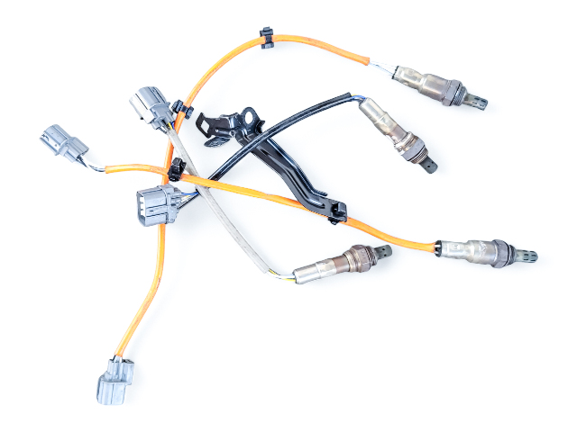 Acura RL 05-08 Oxygen O2 Sensor Set 36532-RJA-004, E052, OEM, 2005, 2006, 2007, 2008