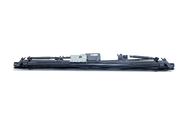 Acura RL 05-08 Sun Shade Visor, Rear Glass Side Black 84535-SJA-A03, E052, OEM, 2005, 2006, 2007, 2008