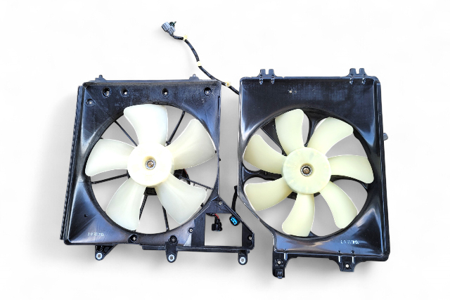 Acura RL 05-12 A/C Cooling Set Fan W/Shroud 38611-RJA-J01, 19015-RJA-J01, E052, OEM, 2005, 2006, 2007, 2008, 2009, 2010, 2011, 2012