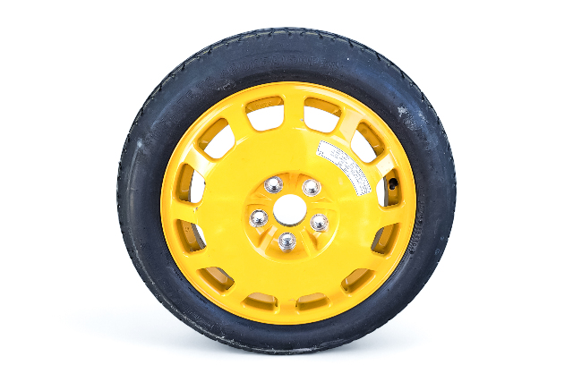 Acura RL 05-08 Spare Tire Wheel Donut Disc Rim Yellow T155/70D17, 42700-SJA-J51, E052, OEM, 2005, 2006, 2007, 2008