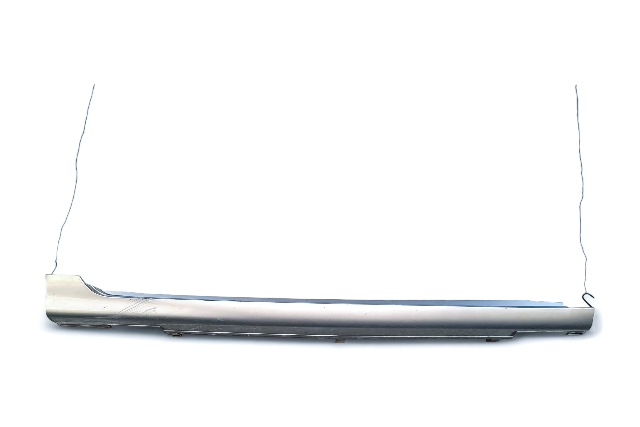 Acura RL 05-08 Rocker Panel Molding Side Skirt Right/Passenger Side Silver Metallic, 71800-SJA-A01ZF, E052, OEM, 2005, 2006, 2007, 2008