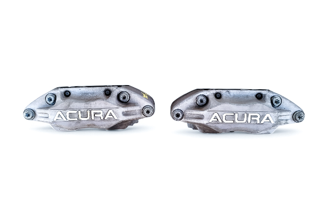 Acura RL 05-12 Front Brake Caliper Right and Left Side Set 45019-SJA-A02, E052, OEM, 2005, 2006, 2007, 2008, 2009, 2010, 2011, 2012