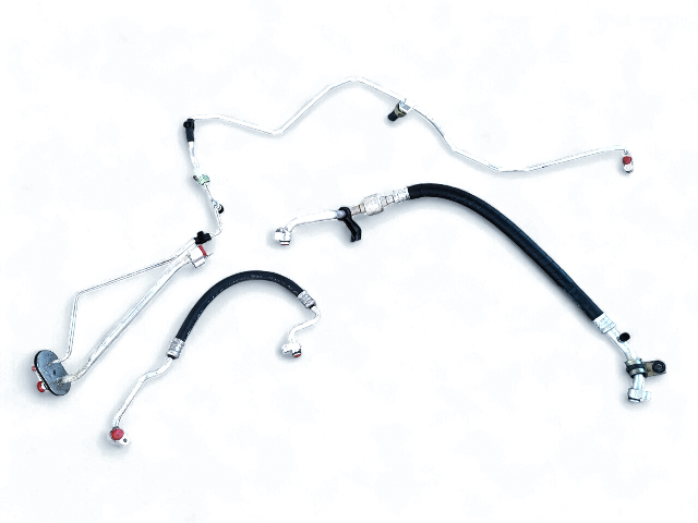 Acura RL 05-12 A/C Air Conditioner Evaporator Hose Line Pipe Set(3) 80320-SJA-A01, E052, OEM, 2005, 2006, 2007, 2008, 2009, 2010, 2011, 2012