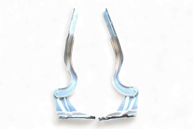 Acura RL 05 Hood Hinges Stay Set Left/Right White 60170-SJA-305ZZ, 60120-SJA-305ZZ, E052, OEM, 2005