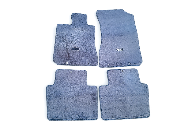 Acura RL 05-08 Front/Rear Right/Left  Floor Mats 4 Piece Set Black 83600-SJA-A01ZA, E052, OEM, 2005, 2006, 2007, 2008