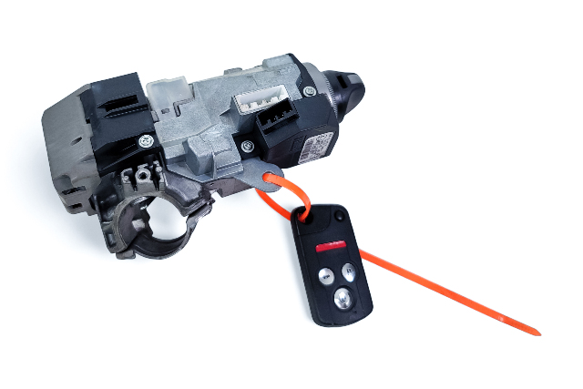 Acura RL 05 Ignition Switch Assembly Immobilizer w/Key FOB (Driver 1) 06350-SJA-A00, E052, OEM, 2005
