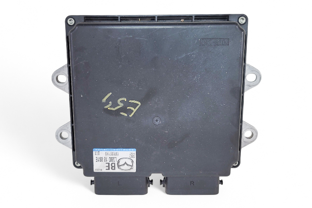 Mazda 3 Speed 10 Engine Control Module ECM ECU, L3BD-18-881G, E054, OEM, 2010
