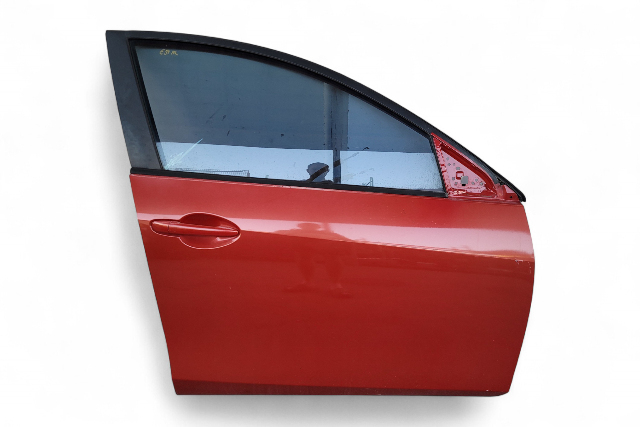 Mazda 3 Speed 10-13 Door Assembly, Right/Passenger, Red, BBY9-58-02XF, E054, OEM, 2010, 2011, 2012, 2013