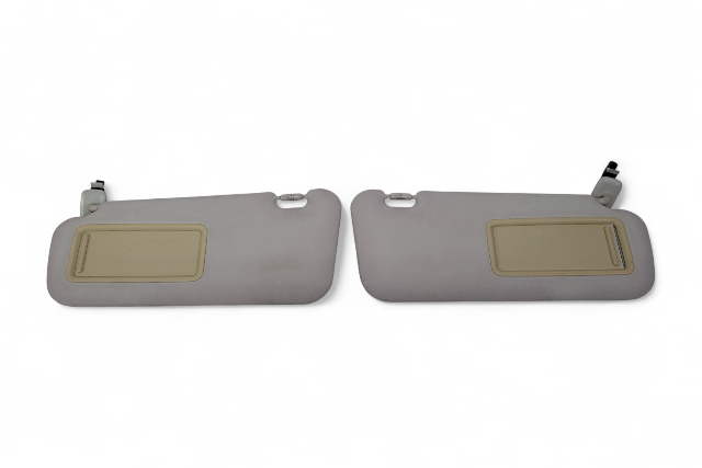 Mazda 3 Speed 10-13 Sun Visor Sunvisor Left/Right Gray Set BBM3-69-270C-75, BBM3-69-320C-75, E054, OEM, 2010, 2011, 2012, 2013