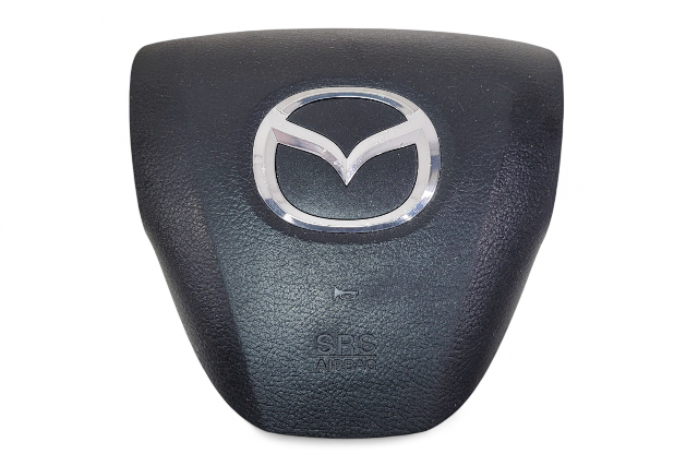 Mazda 3 Speed 10-13 Driver Air Wheel Bag Black BBM5-57-K00D-02, E054, OEM, 2010, 2011, 2012, 2013