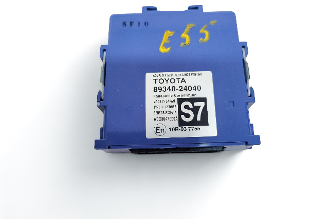 Lexus RC F 15-18 Park Assist Clearance Warning Module 89340-24040, E055, OEM, 2015, 2016, 2017, 2018