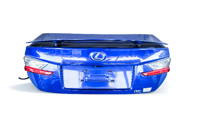 Lexus RC F 15-24 Trunk Decklid Luggage Lid Blue, 64401-24240, E055, OEM, 2015, 2016, 2017, 2018, 2019, 2020, 2021, 2022, 2023, 2024