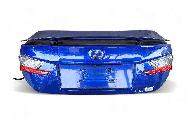 Lexus RC F 15-24 Trunk Decklid Luggage Lid Blue, 64401-24240, E055, OEM, 2015, 2016, 2017, 2018, 2019, 2020, 2021, 2022, 2023, 2024