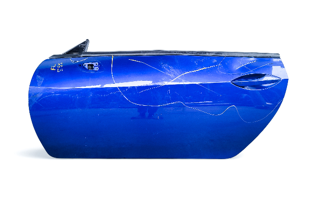 Lexus RC F 15-24 Front Left/Driver Side Door Assembly Blue, 67002-24110, E055, OEM, 2015, 2016, 2017, 2018, 2019, 2020, 2021, 2022, 2023, 2024