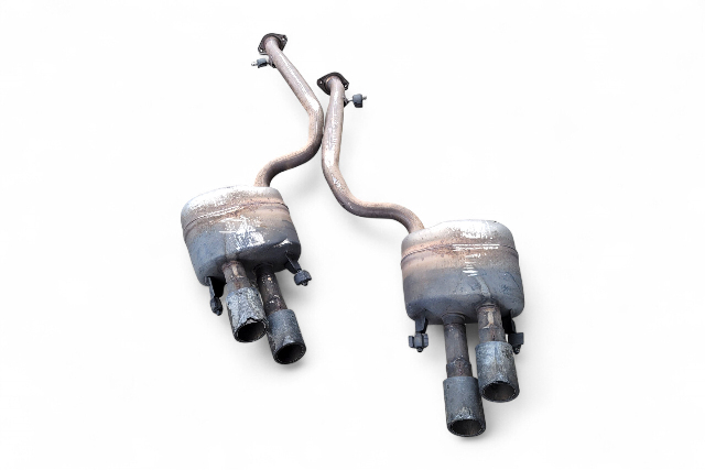 Lexus RC F 15-16 Left/Right Exhaust Muffler Set, 17440-38080, 17430-38640, E055, OEM, 2015, 2016