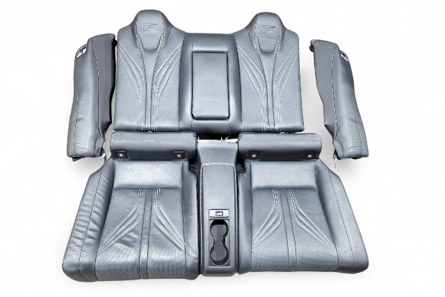 Lexus RC F 15-24 Rear Bottom/Back Seat Assembly Set Blzack, 71503-24070, E055, OEM, 2015, 2016, 2017, 2018, 2019, 2020, 2021, 2022, 2023, 2024