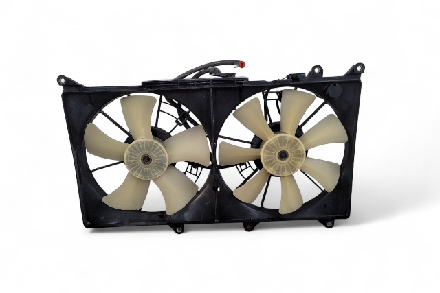 Lexus IS300 01-05 Cooling Radiator Fans with Shrouds, 16711-46350, E056, OEM, 2001, 2002, 2003, 2004, 2005