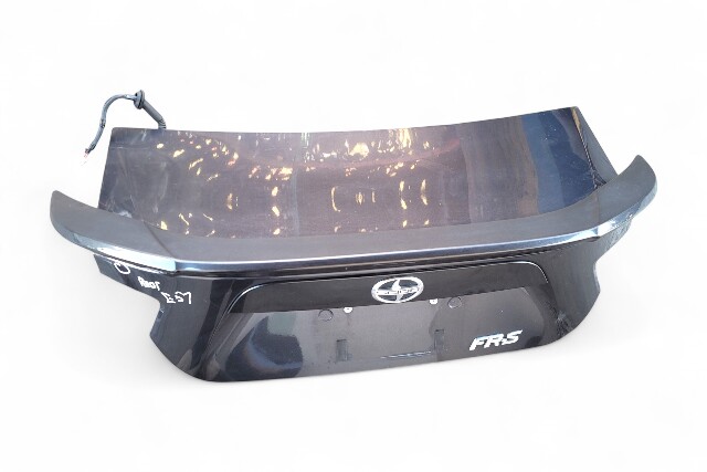 Scion FR-S 13-16 Rear Liftgate Trunk Lid Assembly Black W/Spoiler SU003-01456, E057, OEM, 2013, 2014, 2015, 2016