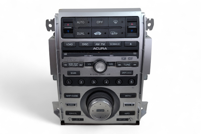 Acura RL 06 6 Disc CD Changer Player, XM AM/FM Radio Climate Control Panel 39175-SJA-A11, E058, OEM, 2006