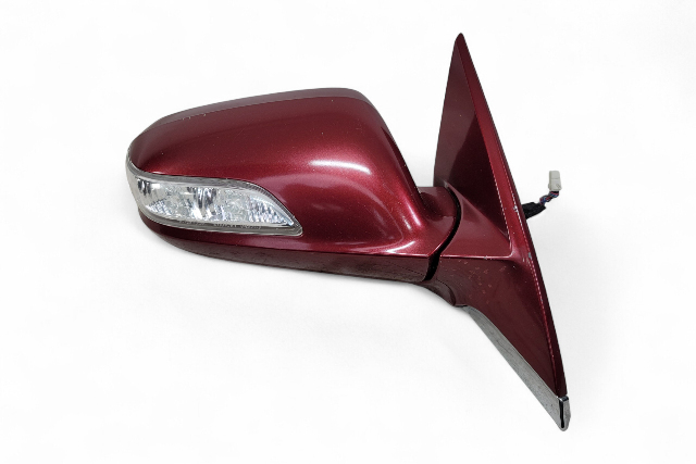 Acura RL 05-10 Side View Mirror, Right/Passenger, Red, 76201-SJA-A01ZH, E058, OEM, 2005, 2006, 2007, 2008, 2009, 2010