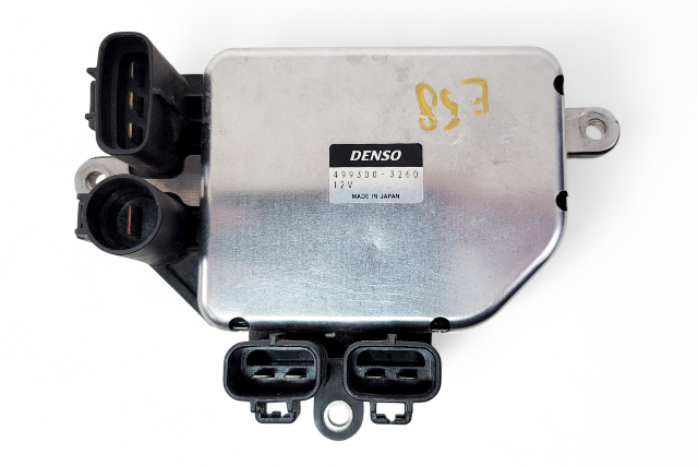 Acura RL 05-12 Radiator Fan RFC Unit Module (Denso) 19090-RKB-003, E058, OEM, 2005, 2006, 2007, 2008, 2009, 2010, 2011, 2012