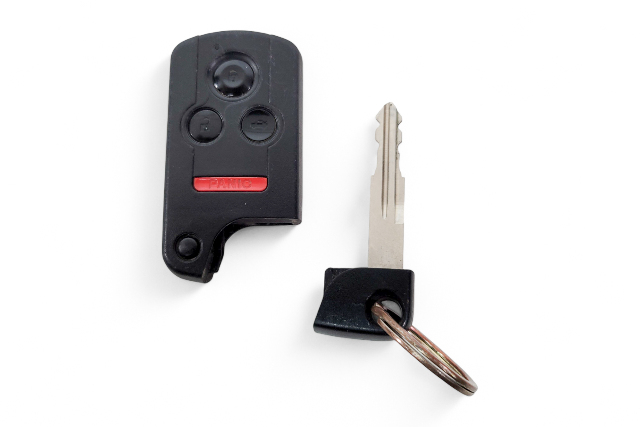 Acura RL 05-12 Smart Key Entry Remote FOB Driver (1) 72147-SJA-A01, E058, OEM, 2005, 2006, 2007, 2008, 2009, 2010, 2011, 2012