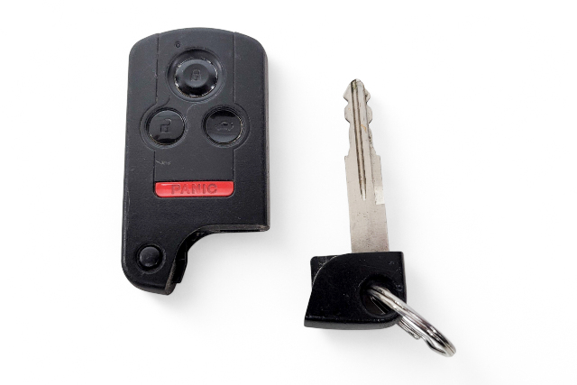 Acura RL 05-12 Smart Key Entry Remote FOB Driver (2) 72147-SJA-A11, E058, OEM, 2005, 2006, 2007, 2008, 2009, 2010, 2011, 2012