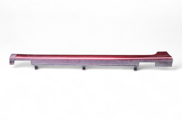 Acura RL 05-08 Rocker Panel Molding Side Skirt Left/Driver Side Red, 71850-SJA-A01ZH, E058, OEM, 2005, 2006, 2007, 2008