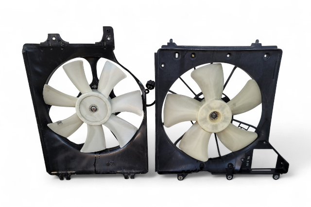 Acura RL 05-12 A/C Cooling  Set Fan W/Shroud 38611-RJA-J01, 19015-RJA-J01, E058, OEM, 2005, 2006, 2007, 2008, 2009, 2010, 2011, 2012