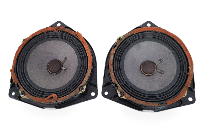 Toyota 4Runner 03-09 Door Radio Audio Speaker, Rear Left/Right Set 86160-0W620, E059, OEM, 2003, 2004, 2005, 2006, 2007, 2008, 2009