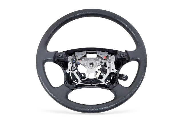 Toyota 4Runner SR5 04-09 Wheel Black Leather 45100-60520-B0, E060, OEM, 2004, 2005, 2006, 2007, 2008, 2009