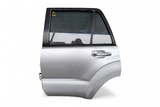 Toyota 4Runner 03-09 Door Assembly w/ Glass, Rear Left Side, Silver, 67004-35171, E060, OEM, 2003, 2004, 2005, 2006, 2007, 2008, 2009