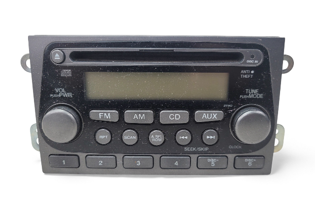 Honda Element 03 CD Player Radio AUX Audio Control 39100-SCV-A01ZA, E061, OEM, 2003