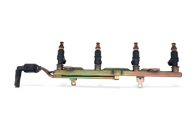 Honda Element 03-11 Fuel Injectors & Rail, Injector 2.4L 16620-RAA-A01, E061, OEM, 2003, 2004, 2005, 2006, 2007, 2008, 2009, 2010, 2011