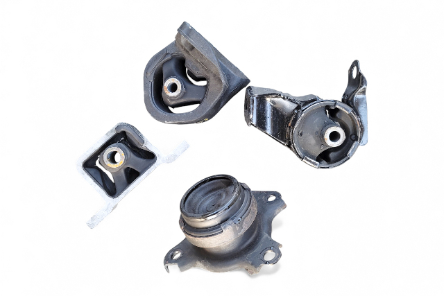 Honda Element 03-11 Engine Rubber Mount Set(4) 50810-S7D-003, 50821-SCV-A03, 50815-SCV-A84, E061, OEM, 2003, 2004, 2005, 2006, 2007, 2008, 2009, 2010, 2011