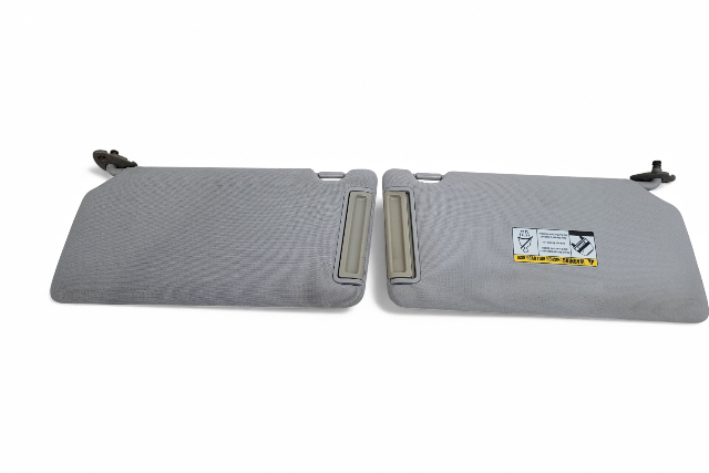 Honda Element 03-06 Sun Shade Visor Sunvisor Left/Right Set Gray 83280-SCV-A01ZA, E063, OEM, 2003, 2004, 2005, 2006