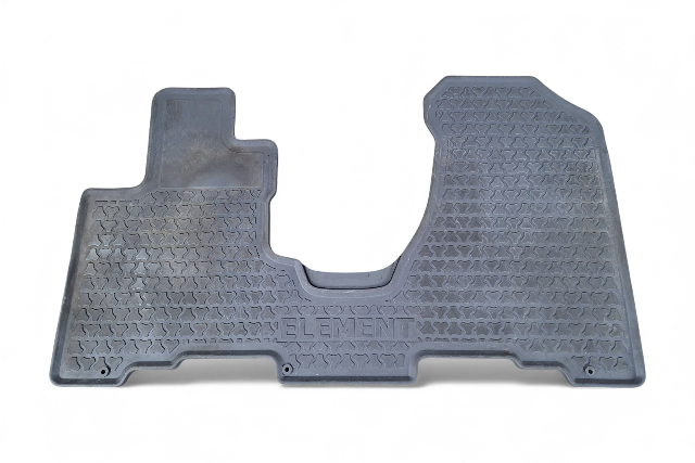 Honda Element 03-11 All Weather Interior Floor Carpet Mat Front Black, E063, OEM, 2003, 2004, 2005, 2006, 2007, 2008, 2009, 2010, 2011