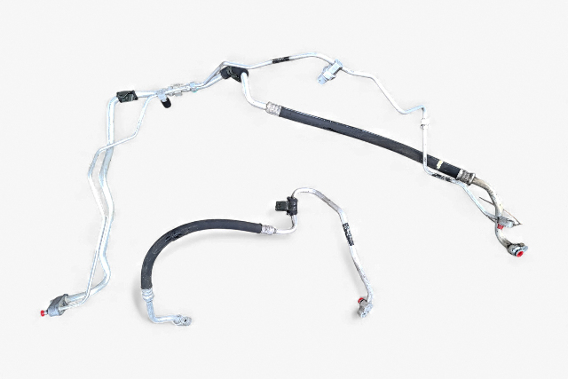 Honda Element 03-11 A/C Air Condition Line Pipe Hose Set (2), 80325-SCV-A02, 80311-SCV-A01, E063, OEM, 2003, 2004, 2005, 2006, 2007, 2008, 2009, 2010, 2011