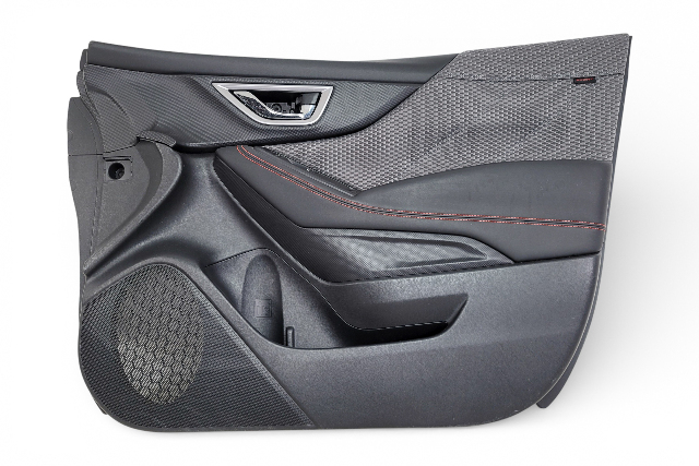 Subaru Forester 19-21 Front Door Panel Trim Right/Passenger Gray, 94216SJ180NT, E064, OEM, 2019, 2020, 2021