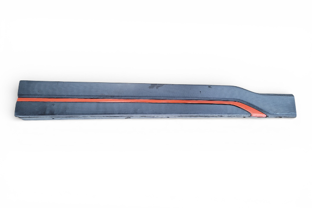 Subaru Forester 19-24 Door Molding Trim Garnish Front Left/Driver Orange And Black, 91112SJ370, E064, OEM, 2019, 2020, 2021, 2022, 2023, 2024