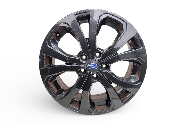 Subaru Forester 19-24 Alloy Wheel Rim 18x7 Black, 28111SJ060 #2, E064, OEM, 2019, 2020, 2021, 2022, 2023, 2024